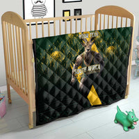 Personalised South Africa Rugby Quilt Proud Bokke We Are Champions - Wonder Print Shop