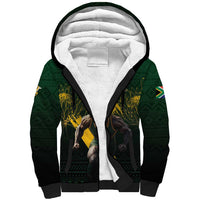 Personalised South Africa Rugby Sherpa Hoodie Proud Bokke We Are Champions - Wonder Print Shop