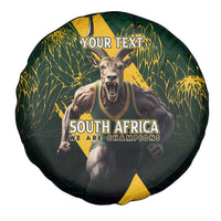 Personalised South Africa Rugby Spare Tire Cover Proud Bokke We Are Champions - Wonder Print Shop