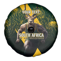 Personalised South Africa Rugby Spare Tire Cover Proud Bokke We Are Champions - Wonder Print Shop