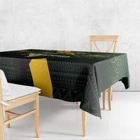 Personalised South Africa Rugby Tablecloth Proud Bokke We Are Champions - Wonder Print Shop