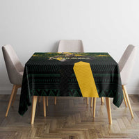 Personalised South Africa Rugby Tablecloth Proud Bokke We Are Champions - Wonder Print Shop