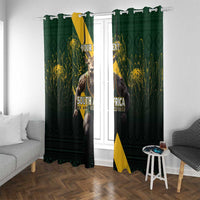 Personalised South Africa Rugby Window Curtain Proud Bokke We Are Champions - Wonder Print Shop
