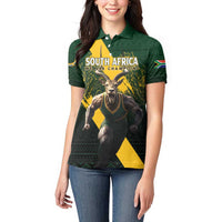 Personalised South Africa Rugby Women Polo Shirt Proud Bokke We Are Champions - Wonder Print Shop