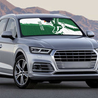 Zimbabwe Rugby Personalized Grunge Auto Sun Shade GO Sables - Wonder Print Shop