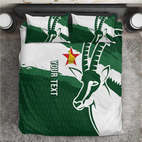 Zimbabwe Rugby Personalized Grunge Bedding Set GO Sables - Wonder Print Shop