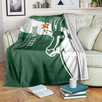 Zimbabwe Rugby Personalized Grunge Blanket GO Sables - Wonder Print Shop
