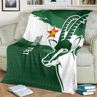Zimbabwe Rugby Personalized Grunge Blanket GO Sables - Wonder Print Shop