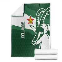 Zimbabwe Rugby Personalized Grunge Blanket GO Sables - Wonder Print Shop