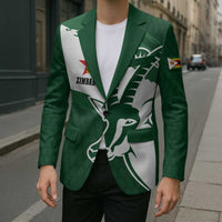 Zimbabwe Rugby Personalized Grunge Blazer GO Sables - Wonder Print Shop