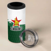 Zimbabwe Rugby Personalized Grunge 4 in 1 Can Cooler Tumbler GO Sables - Wonder Print Shop