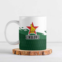 Zimbabwe Rugby Personalized Grunge Ceramic Mug GO Sables - Wonder Print Shop