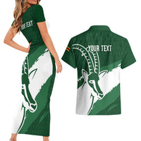 Zimbabwe Rugby Personalized Grunge Couples Matching Short Sleeve Bodycon Dress and Hawaiian Shirt GO Sables - Wonder Print Shop