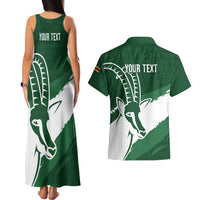 Zimbabwe Rugby Personalized Grunge Couples Matching Tank Maxi Dress and Hawaiian Shirt GO Sables - Wonder Print Shop