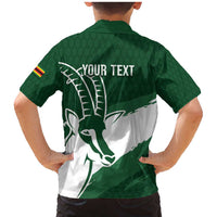 Zimbabwe Rugby Personalized Grunge Family Matching Mermaid Dress and Hawaiian Shirt GO Sables - Wonder Print Shop