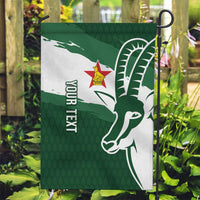 Zimbabwe Rugby Personalized Grunge Garden Flag GO Sables - Wonder Print Shop