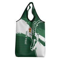 Zimbabwe Rugby Personalized Grunge Grocery Bag GO Sables - Wonder Print Shop