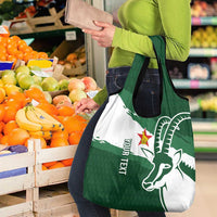 Zimbabwe Rugby Personalized Grunge Grocery Bag GO Sables - Wonder Print Shop
