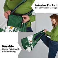 Zimbabwe Rugby Personalized Grunge Grocery Bag GO Sables - Wonder Print Shop