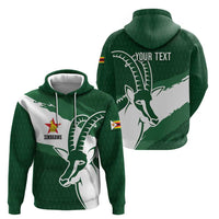 Zimbabwe Rugby Personalized Grunge Hoodie GO Sables - Wonder Print Shop