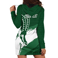 Zimbabwe Rugby Personalized Grunge Hoodie Dress GO Sables - Wonder Print Shop