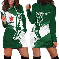 Zimbabwe Rugby Personalized Grunge Hoodie Dress GO Sables - Wonder Print Shop