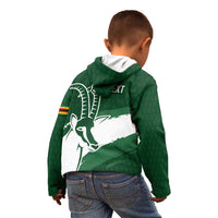 Zimbabwe Rugby Personalized Grunge Kid Hoodie GO Sables - Wonder Print Shop