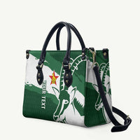 Zimbabwe Rugby Personalized Grunge Leather Bag GO Sables - Wonder Print Shop