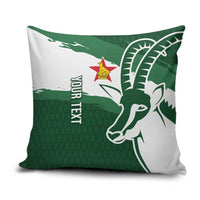 Zimbabwe Rugby Personalized Grunge Pillow Cover GO Sables - Wonder Print Shop
