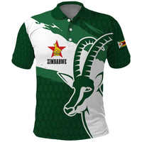 Zimbabwe Rugby Personalized Grunge Polo Shirt GO Sables - Wonder Print Shop