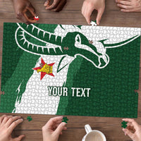 Zimbabwe Rugby Personalized Grunge Puzzle GO Sables - Wonder Print Shop