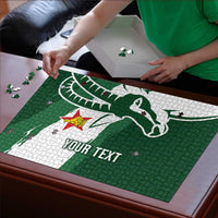 Zimbabwe Rugby Personalized Grunge Puzzle GO Sables - Wonder Print Shop