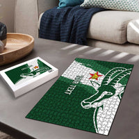 Zimbabwe Rugby Personalized Grunge Puzzle GO Sables - Wonder Print Shop