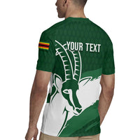 Zimbabwe Rugby Personalized Grunge Rugby Jersey GO Sables - Wonder Print Shop
