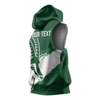 Zimbabwe Rugby Personalized Grunge Sleeveless Hoodie GO Sables - Wonder Print Shop