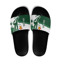 Zimbabwe Rugby Personalized Grunge Slide Sandals GO Sables - Wonder Print Shop