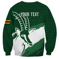 Zimbabwe Rugby Personalized Grunge Sweatshirt GO Sables - Wonder Print Shop