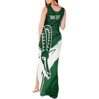 Zimbabwe Rugby Personalized Grunge Tank Maxi Dress GO Sables - Wonder Print Shop
