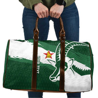 Zimbabwe Rugby Personalized Grunge Travel Bag GO Sables - Wonder Print Shop