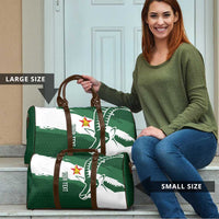 Zimbabwe Rugby Personalized Grunge Travel Bag GO Sables - Wonder Print Shop