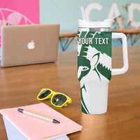 Zimbabwe Rugby Personalized Grunge Tumbler With Handle GO Sables - Wonder Print Shop