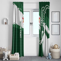 Zimbabwe Rugby Personalized Grunge Window Curtain GO Sables - Wonder Print Shop