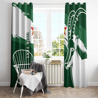 Zimbabwe Rugby Personalized Grunge Window Curtain GO Sables - Wonder Print Shop