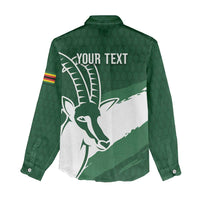 Zimbabwe Rugby Personalized Grunge Women Casual Shirt GO Sables - Wonder Print Shop
