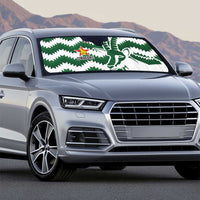 Zimbabwe Rugby The Sables Personalized Auto Sun Shade Retro Jersey Inspired - Wonder Print Shop