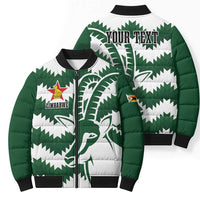 Zimbabwe Rugby The Sables Personalized Bomber Puffer Jacket Retro Jersey Inspired - Wonder Print Shop