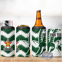 Zimbabwe Rugby The Sables Personalized 4 in 1 Can Cooler Tumbler Retro Jersey Inspired - Wonder Print Shop