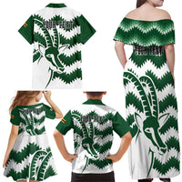 Zimbabwe Rugby The Sables Personalized Family Matching Off Shoulder Maxi Dress and Hawaiian Shirt Retro Jersey Inspired - Wonder Print Shop