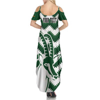 Zimbabwe Rugby The Sables Personalized Family Matching Summer Maxi Dress and Hawaiian Shirt Retro Jersey Inspired - Wonder Print Shop