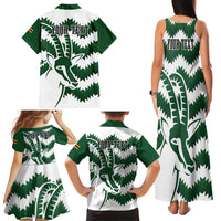 Zimbabwe Rugby The Sables Personalized Family Matching Tank Maxi Dress and Hawaiian Shirt Retro Jersey Inspired - Wonder Print Shop